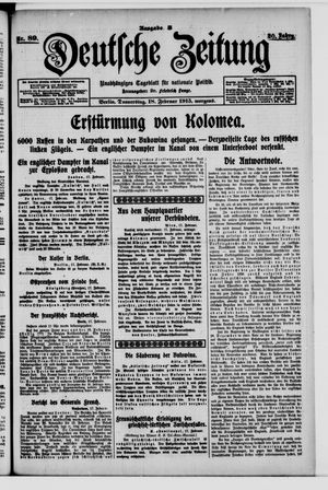 Deutsche Zeitung on Feb 18, 1915