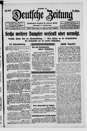 Deutsche Zeitung vom 25.02.1915