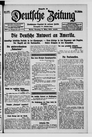 Deutsche Zeitung on Mar 2, 1915