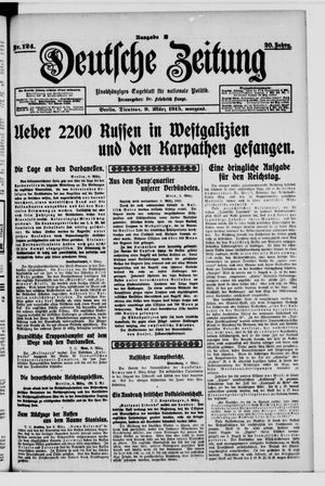 Deutsche Zeitung vom 09.03.1915