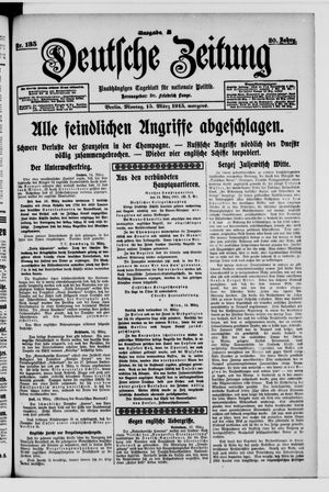 Deutsche Zeitung on Mar 15, 1915