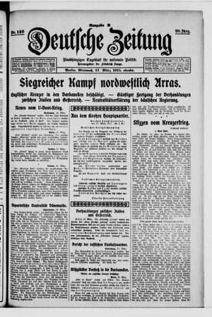 Deutsche Zeitung vom 17.03.1915