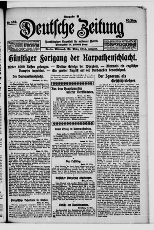 Deutsche Zeitung on Mar 24, 1915
