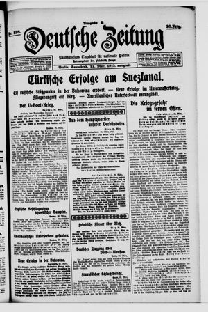 Deutsche Zeitung on Mar 27, 1915