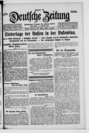 Deutsche Zeitung vom 28.03.1915