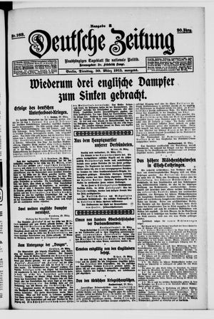 Deutsche Zeitung vom 30.03.1915