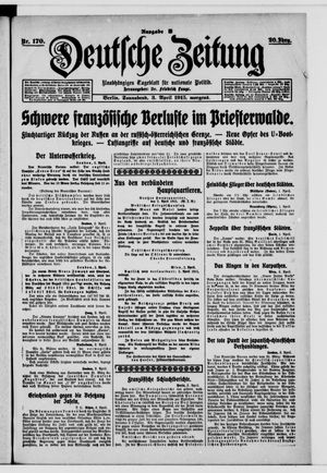 Deutsche Zeitung on Apr 3, 1915