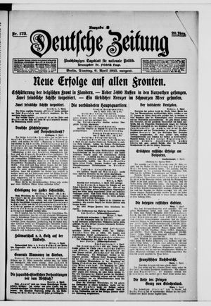 Deutsche Zeitung on Apr 6, 1915