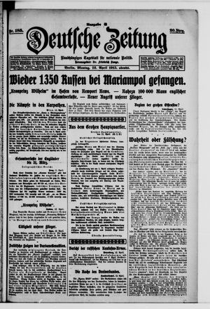Deutsche Zeitung vom 12.04.1915