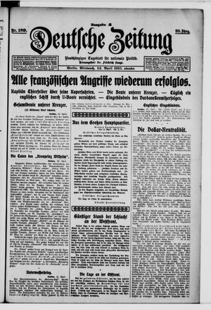 Deutsche Zeitung vom 14.04.1915