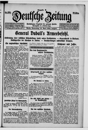 Deutsche Zeitung vom 15.04.1915