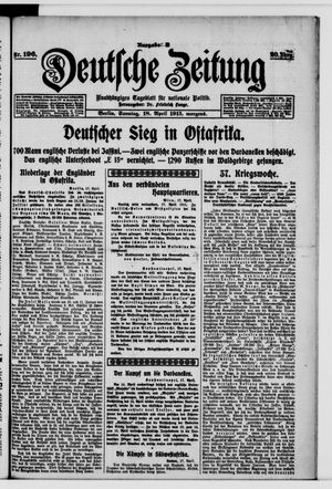 Deutsche Zeitung vom 18.04.1915