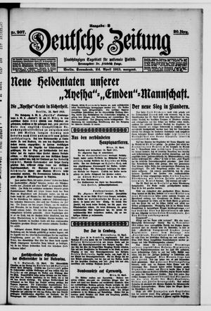 Deutsche Zeitung on Apr 24, 1915
