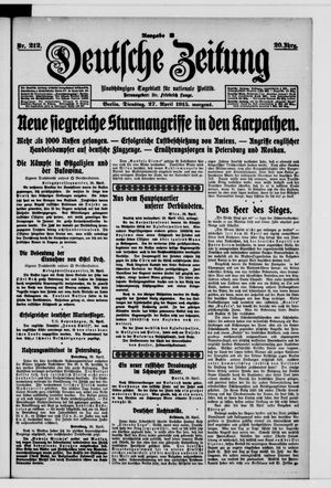 Deutsche Zeitung vom 27.04.1915