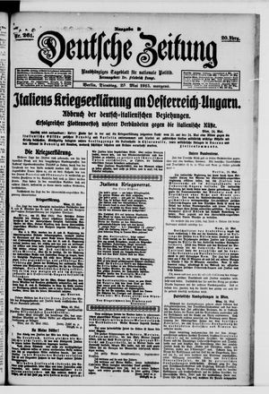 Deutsche Zeitung vom 25.05.1915