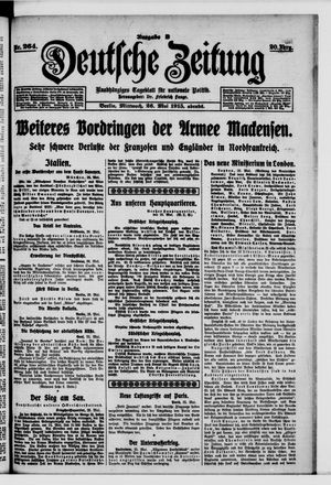 Deutsche Zeitung vom 26.05.1915