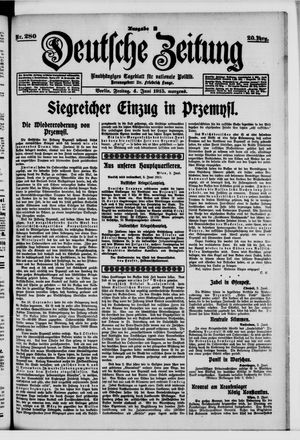 Deutsche Zeitung vom 04.06.1915