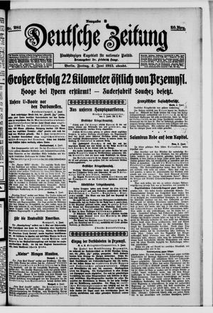 Deutsche Zeitung vom 04.06.1915