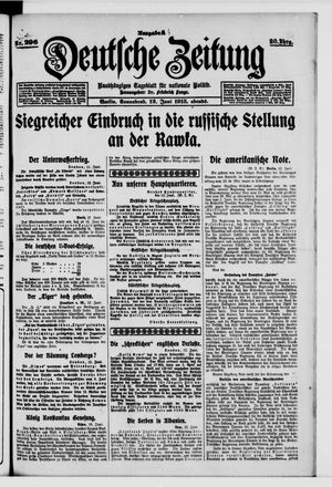 Deutsche Zeitung vom 12.06.1915