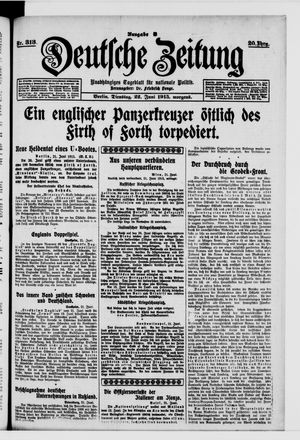 Deutsche Zeitung vom 22.06.1915