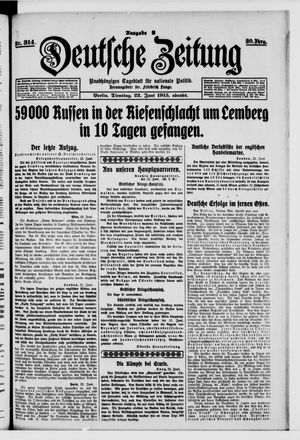 Deutsche Zeitung vom 22.06.1915