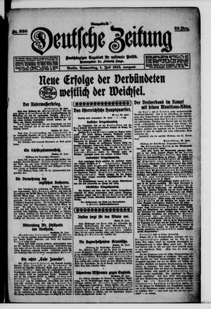 Deutsche Zeitung vom 01.07.1915