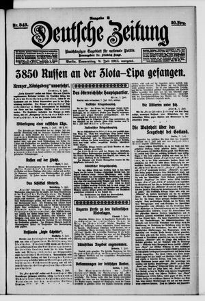 Deutsche Zeitung vom 08.07.1915