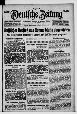 Deutsche Zeitung vom 08.07.1915