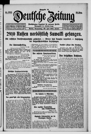 Deutsche Zeitung vom 29.07.1915