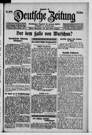 Deutsche Zeitung vom 31.07.1915