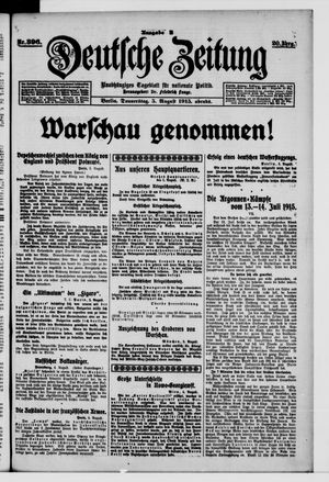 Deutsche Zeitung vom 05.08.1915