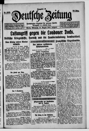 Deutsche Zeitung vom 11.08.1915
