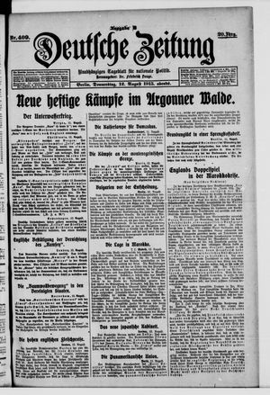 Deutsche Zeitung vom 12.08.1915