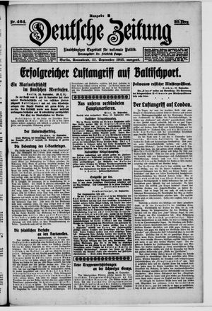 Deutsche Zeitung vom 11.09.1915