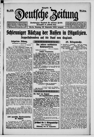 Deutsche Zeitung vom 19.09.1915