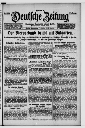 Deutsche Zeitung vom 07.10.1915