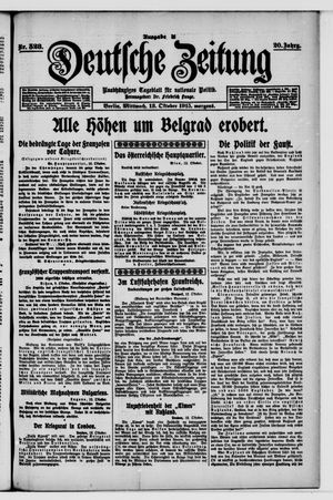 Deutsche Zeitung vom 13.10.1915