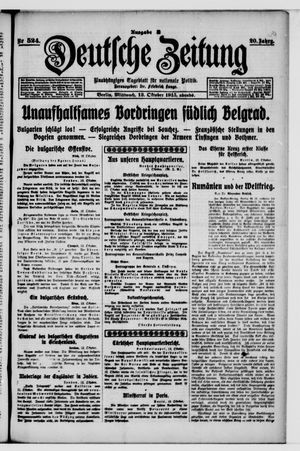 Deutsche Zeitung vom 13.10.1915