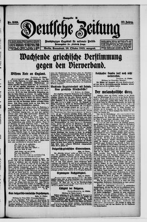 Deutsche Zeitung vom 16.10.1915