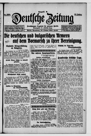 Deutsche Zeitung vom 16.10.1915