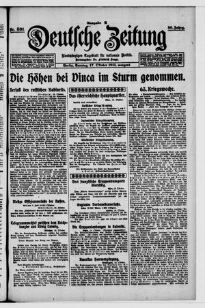 Deutsche Zeitung vom 17.10.1915