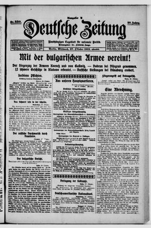 Deutsche Zeitung vom 27.10.1915