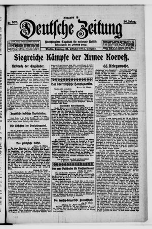 Deutsche Zeitung vom 31.10.1915