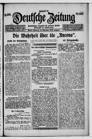 Deutsche Zeitung vom 14.11.1915