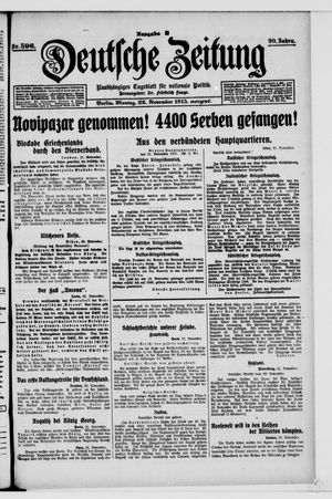 Deutsche Zeitung vom 22.11.1915