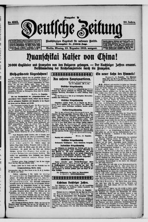 Deutsche Zeitung vom 13.12.1915