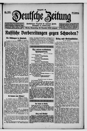 Deutsche Zeitung vom 16.12.1915