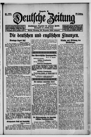 Deutsche Zeitung vom 28.12.1915