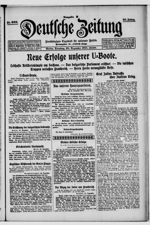 Deutsche Zeitung vom 28.12.1915