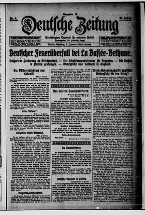 Deutsche Zeitung vom 03.01.1916